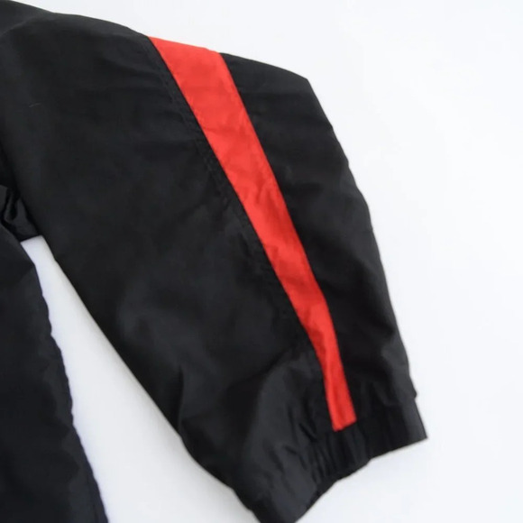 Vintage Kobe Sportswear Black &  Red Sarnia Rapids Zip Up Windbreaker Jacket S - Picture 5 of 12